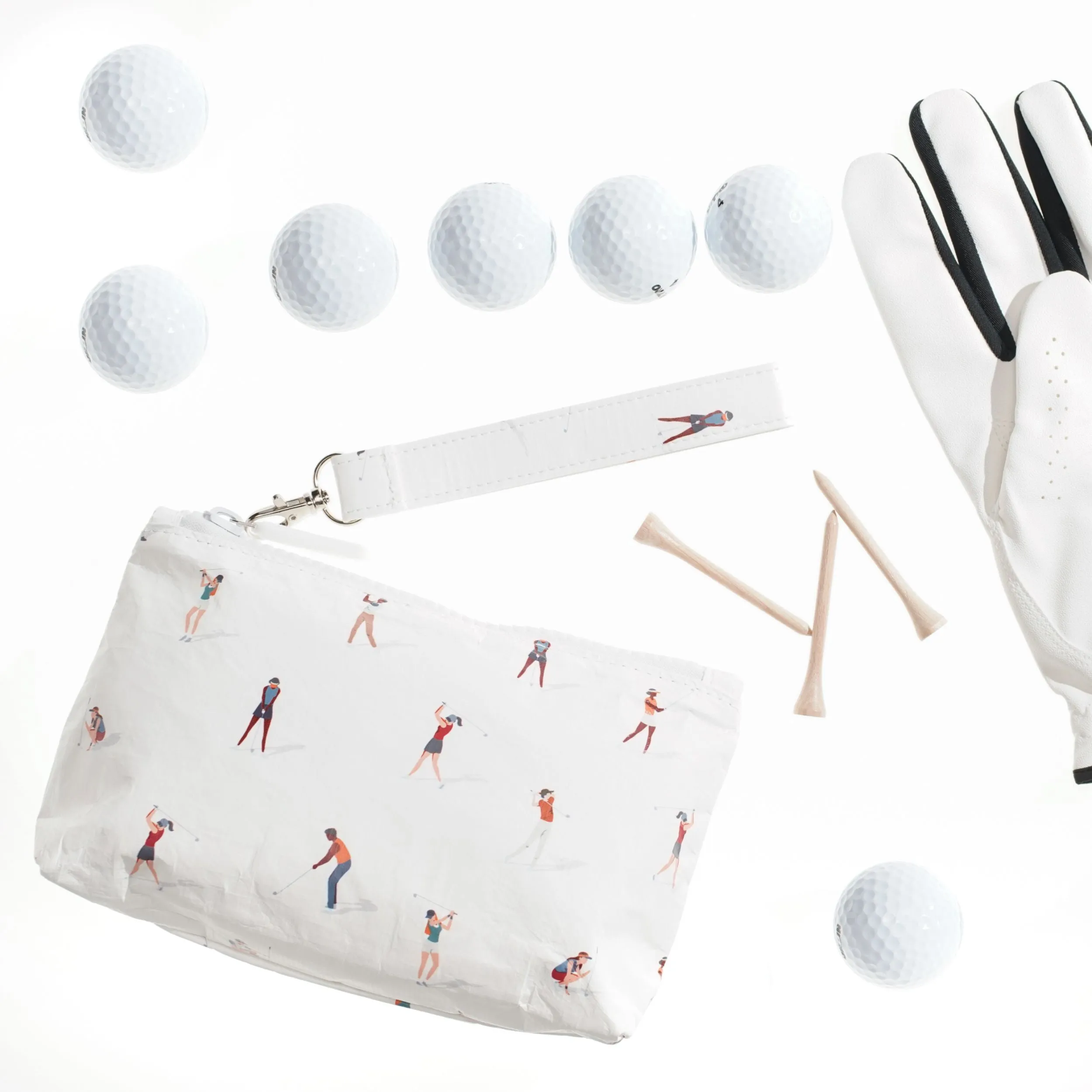 Set of Three - Golfers on the Green Wristlet Straps