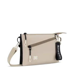 Sherpani Zoom Dual Pouch Crossbody Bag in Con Leche Beige