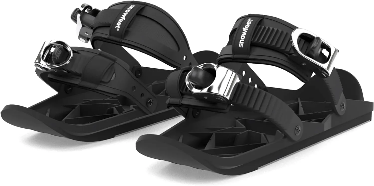 Snowfeet - Mini Patins de Ski Courts pour la Neige | Skis pour Chaussures d'hiver | Patins  Neige Courts | The Real Original