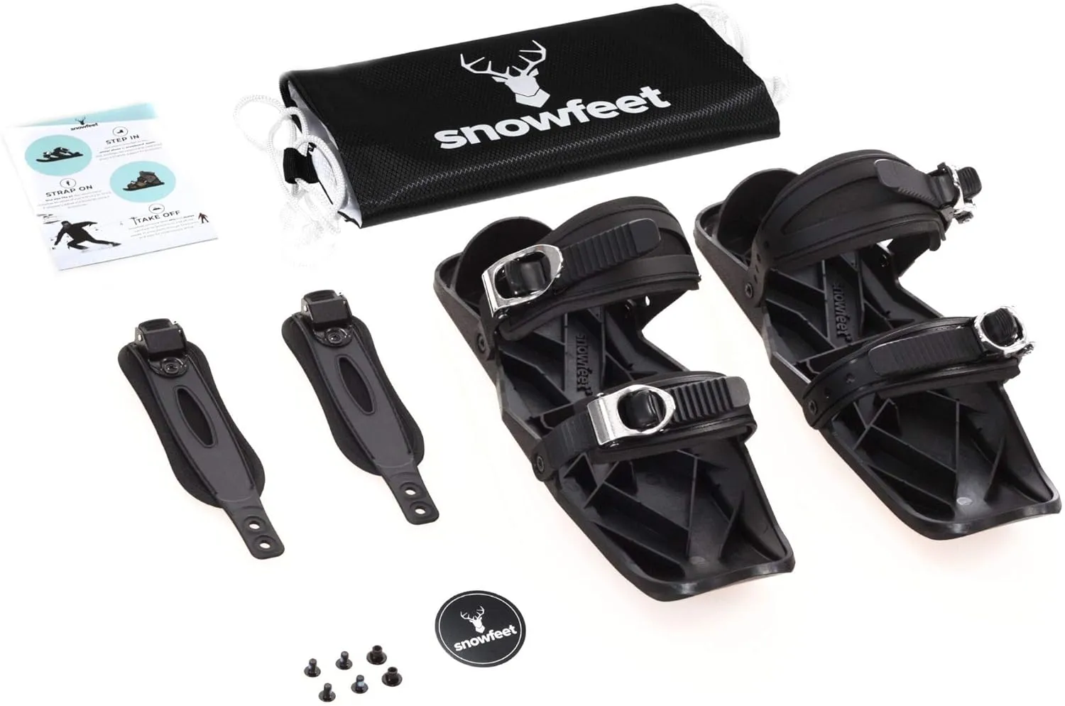 Snowfeet - Mini Patins de Ski Courts pour la Neige | Skis pour Chaussures d'hiver | Patins  Neige Courts | The Real Original