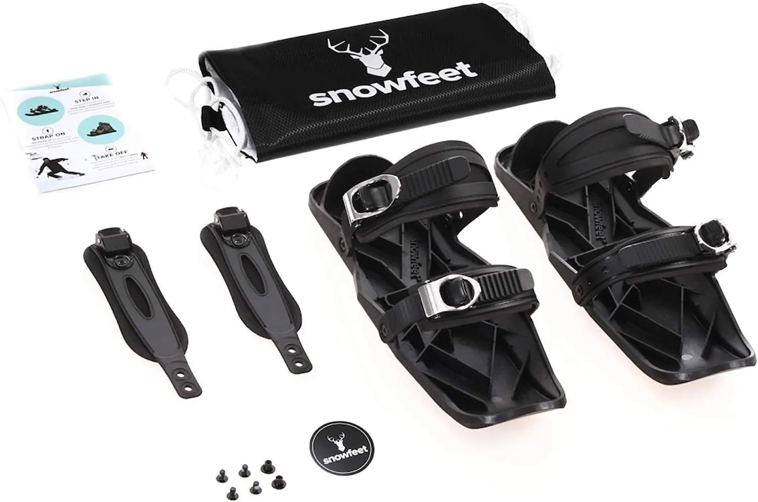 Snowfeet - Mini Patins de Ski Courts pour la Neige | Skis pour Chaussures d'hiver | Patins  Neige Courts | The Real Original