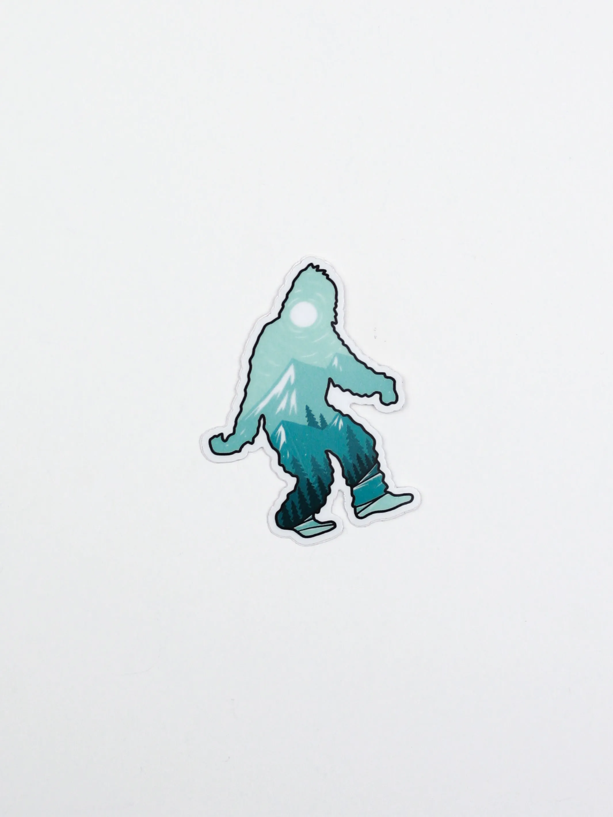 Snowy Bigfoot Mountain Sticker