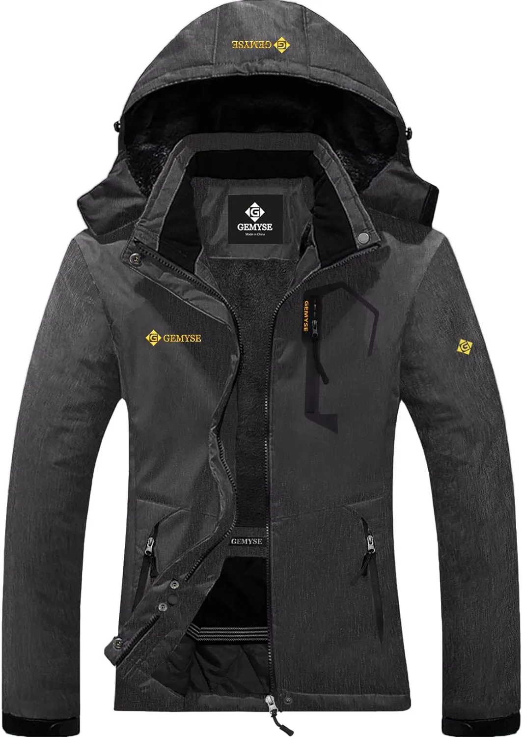 Veste de Ski Impermable Coupe-Vent Veste d'hiver Veste de Pluie encapuchonn Manteau de Pluie - Fitnessterapy