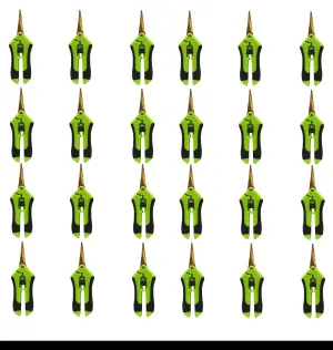 Viagrow Non Soft Grip Micro-Tip Pruning Snip Anti Resin Stick Shears, Straight (Case of 24)
